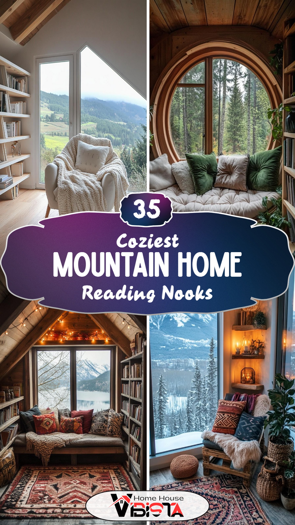 35 Coziest Mountain Home Reading Nooks