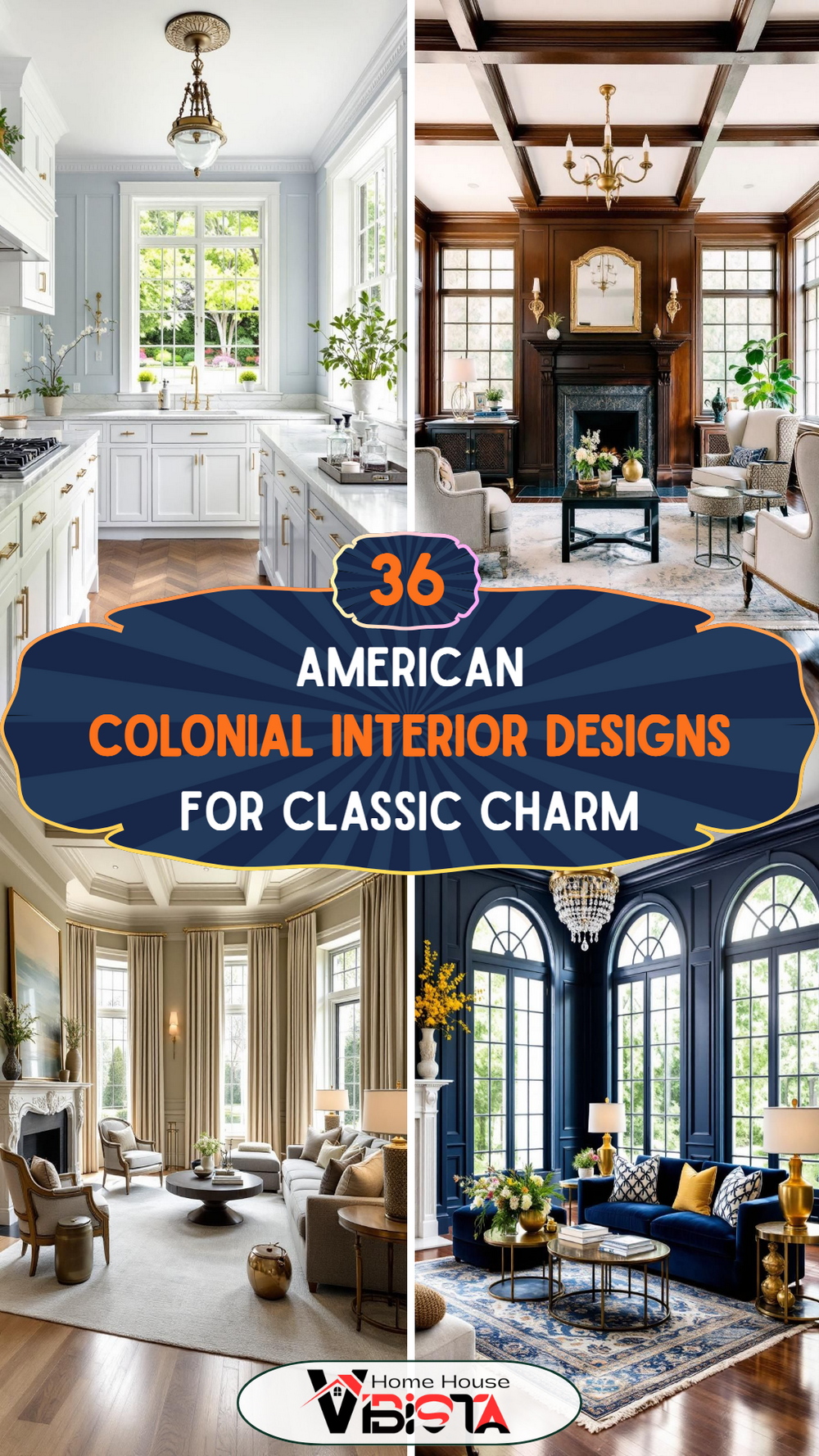 36 American Colonial Interior Designs for Classic Charm