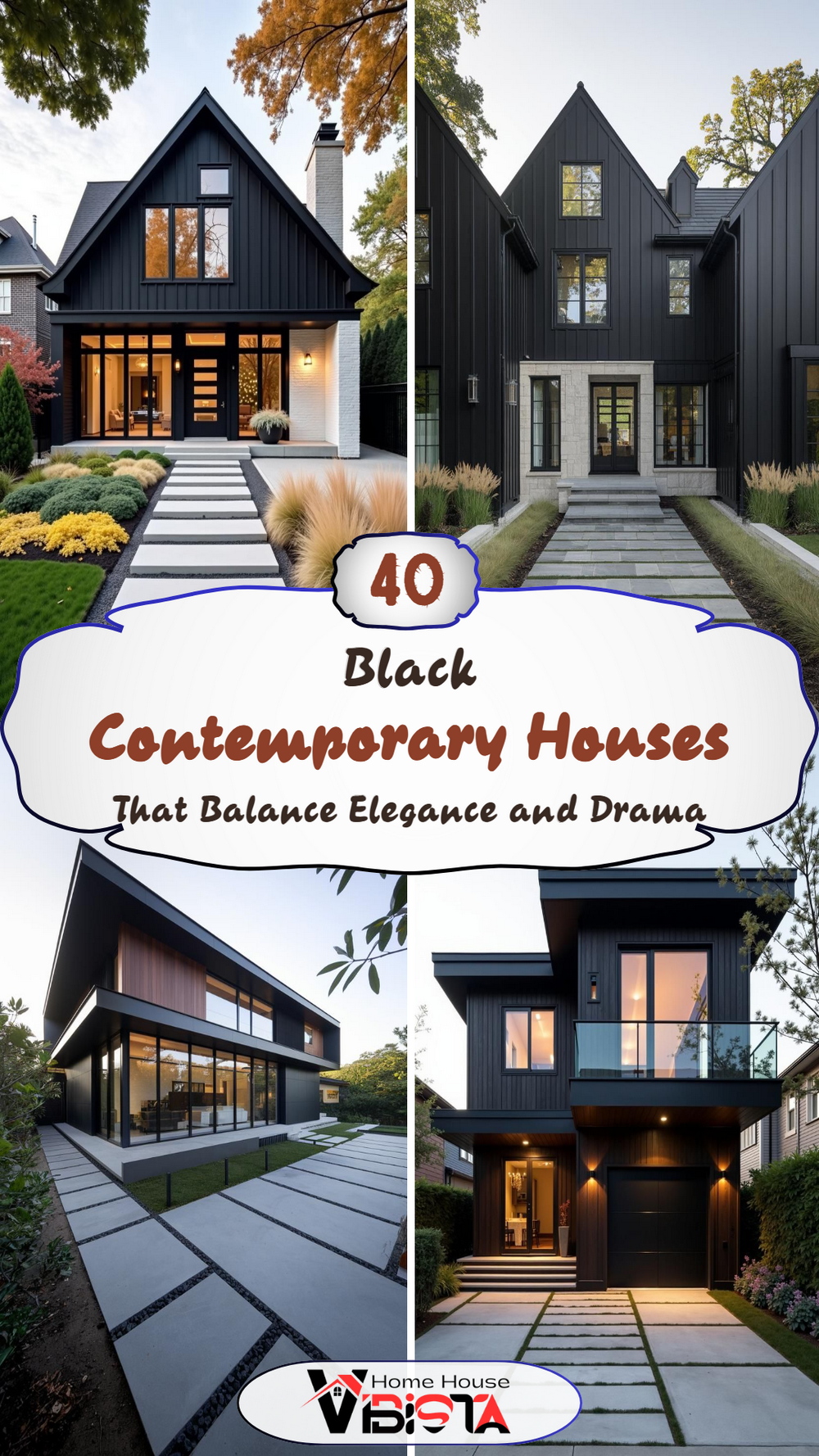 40 Black Contemporary Houses That Balance Elegance and Drama