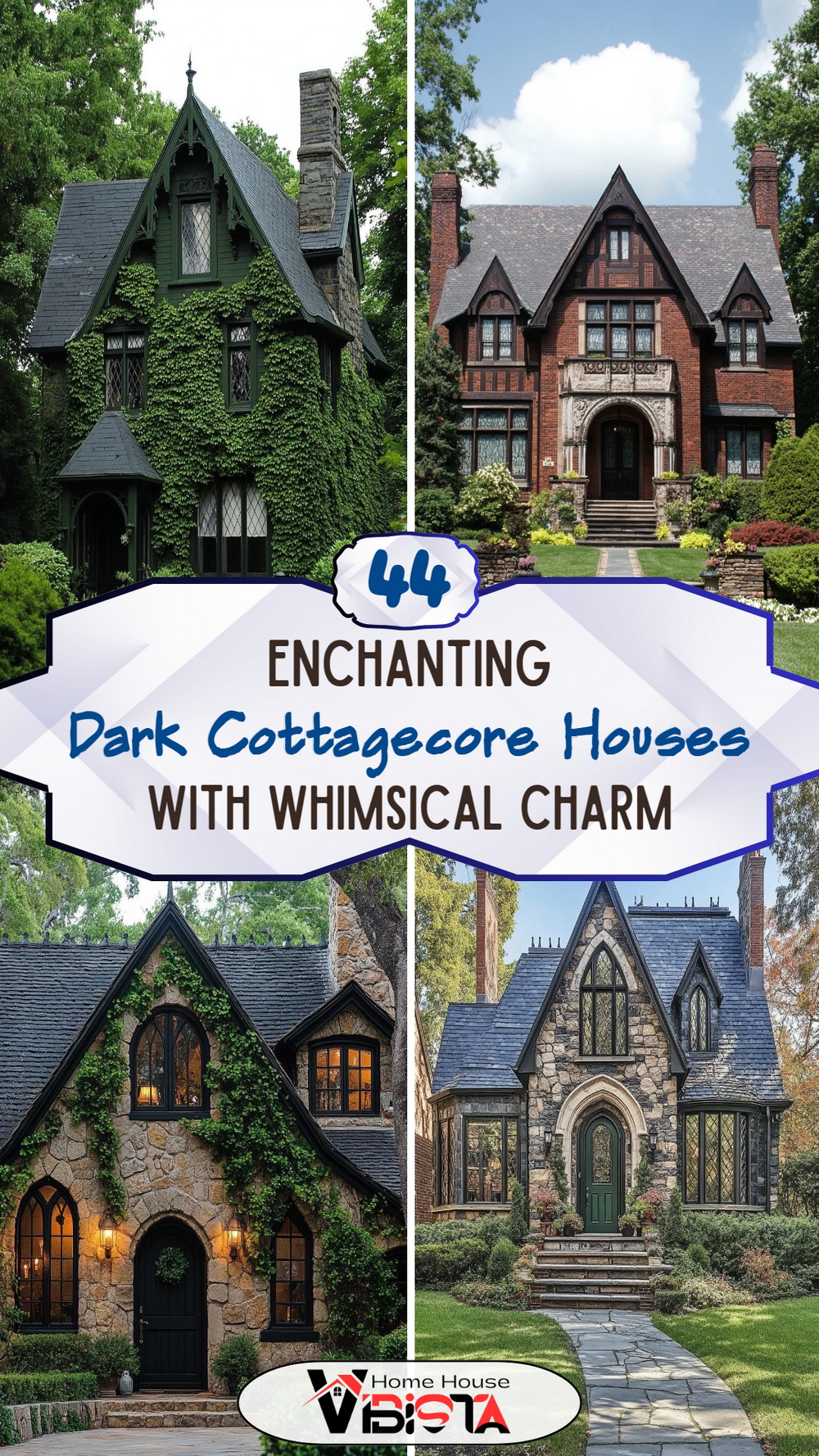 44 Enchanting Dark Cottagecore Houses with Whimsical Charm