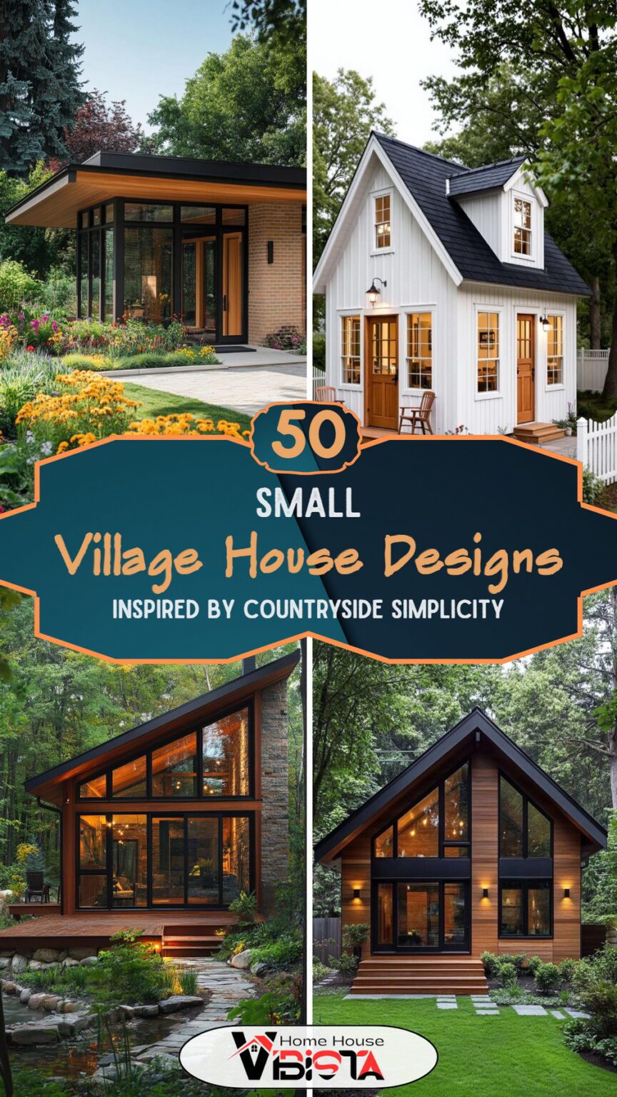 50 Small Village House Designs Inspired by Countryside Simplicity ...