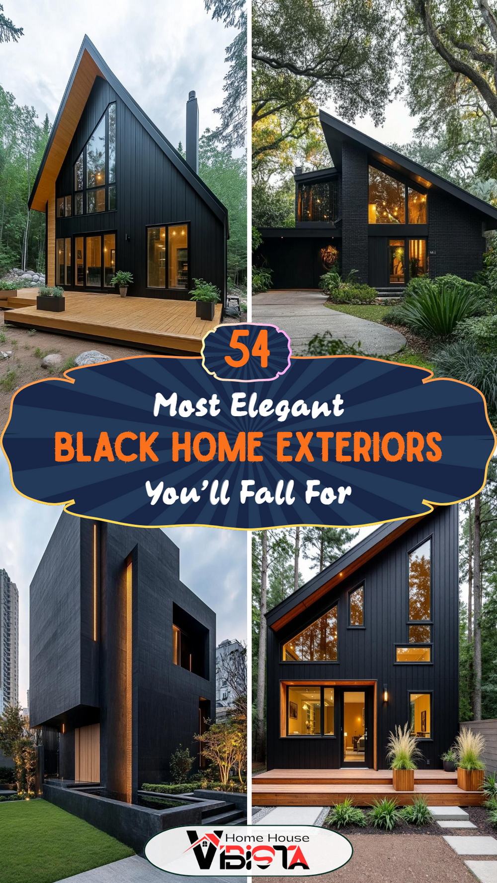 54 Most Elegant Black Home Exteriors You'll Fall For