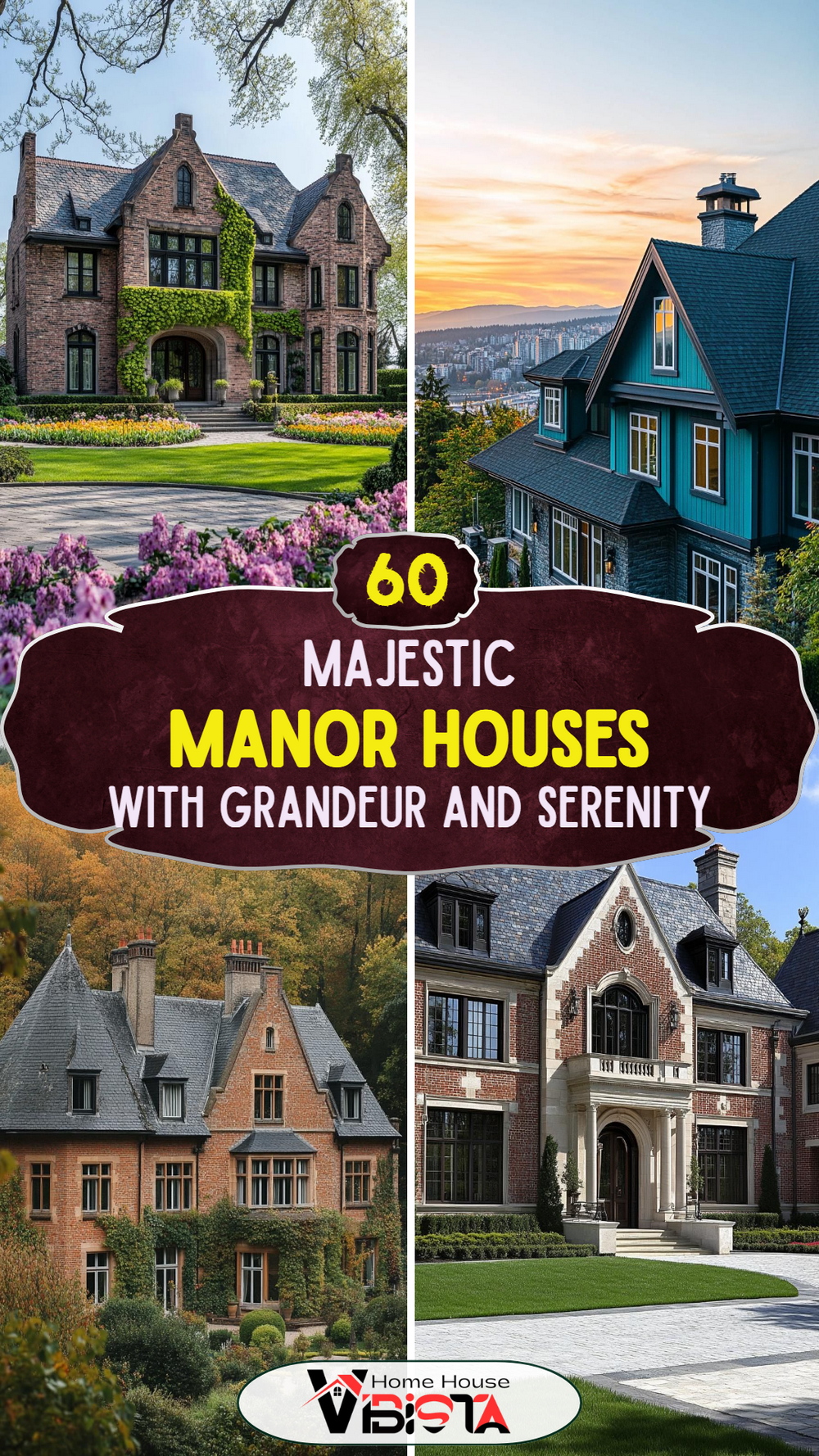 60 Majestic Manor Houses With Grandeur and Serenity