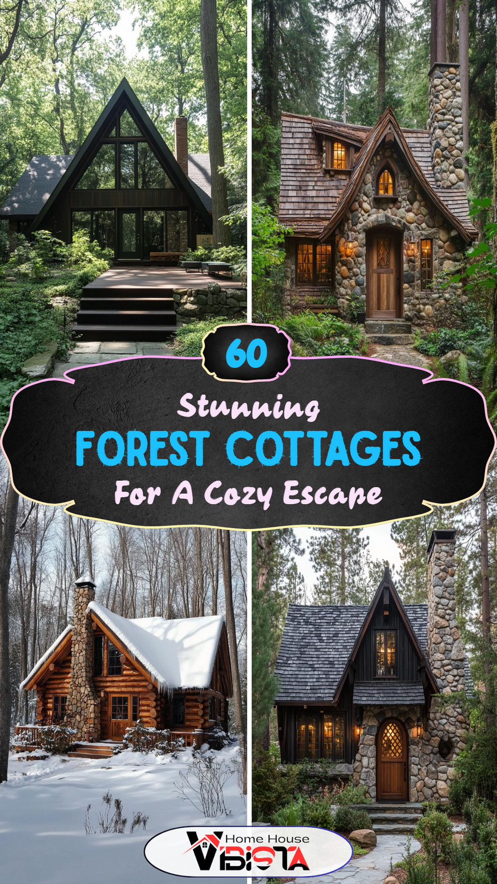 60 Stunning Forest Cottages for a Cozy Escape
