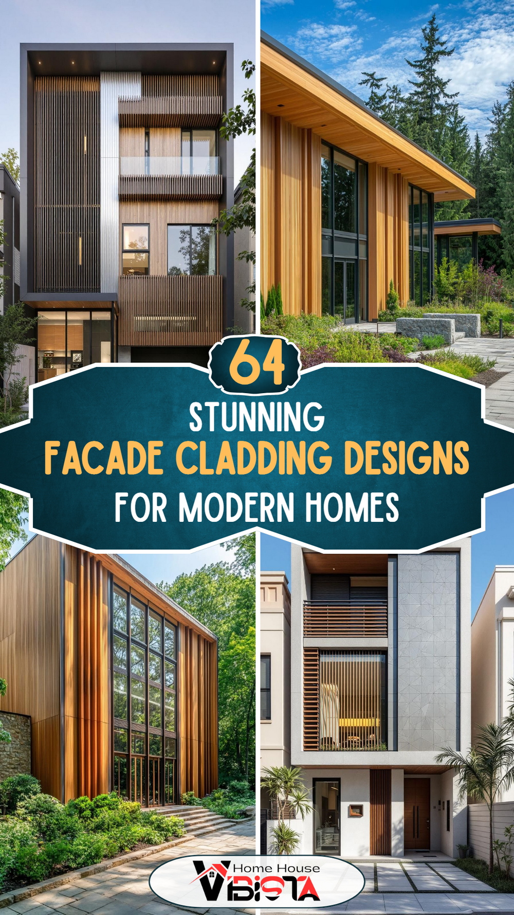 64 Stunning Facade Cladding Designs for Modern Homes