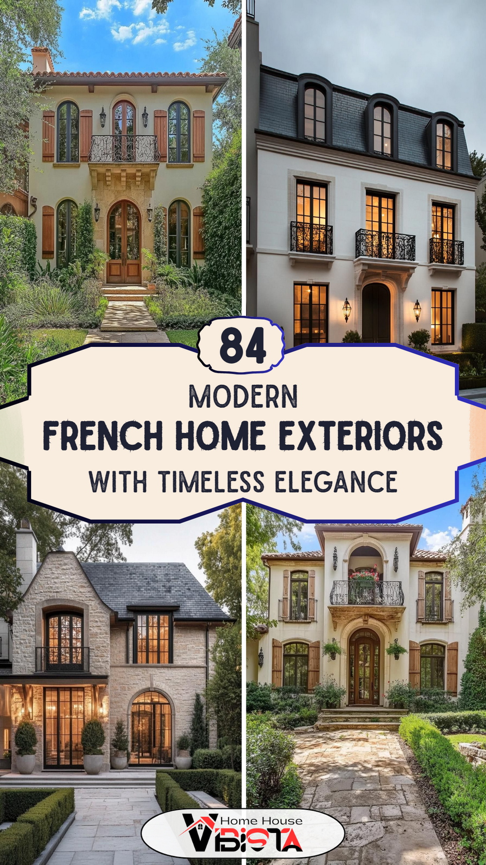 84 Modern French Home Exteriors With Timeless Elegance