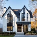 76 White House Designs with Black Trim