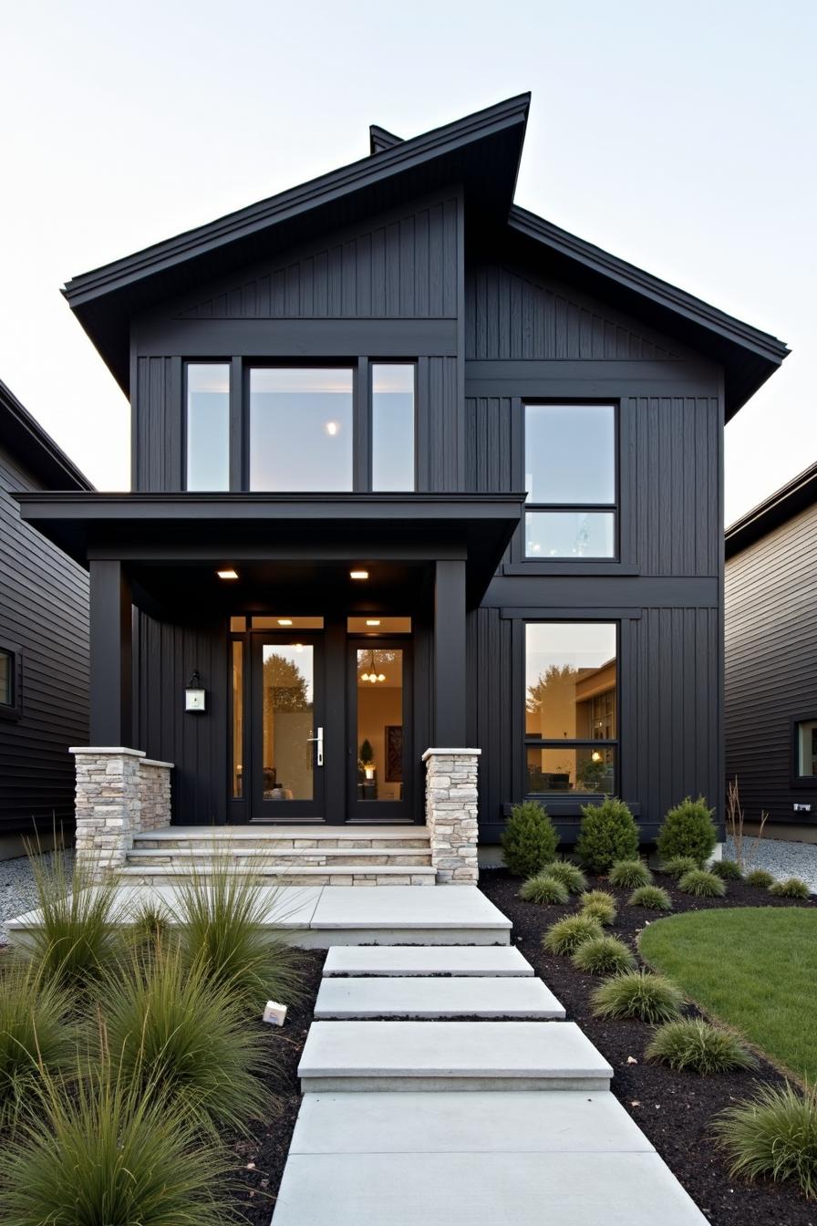 40 Black Contemporary Houses That Balance Elegance and Drama