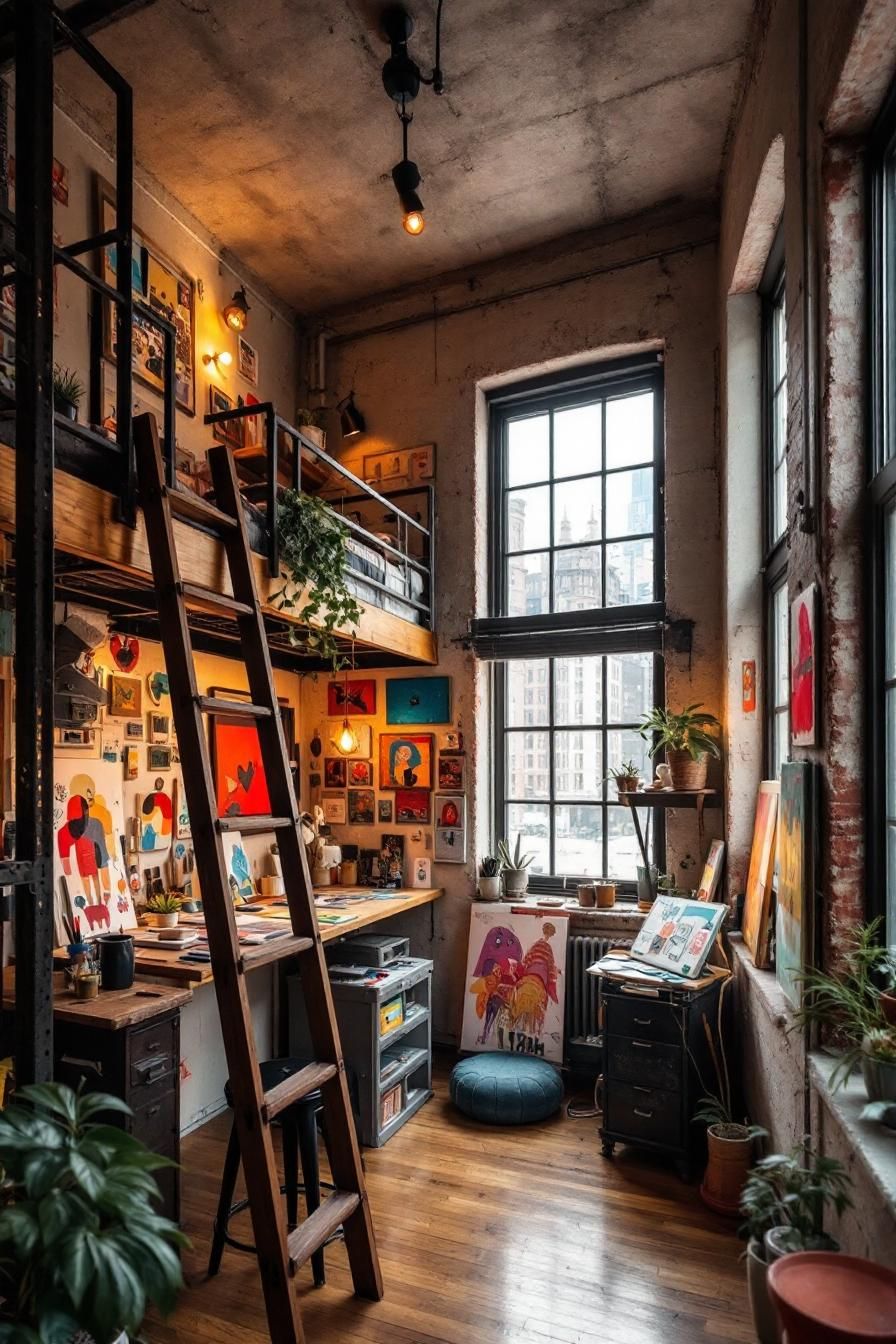 Creative Loft Hideaway: An Artistic Escape