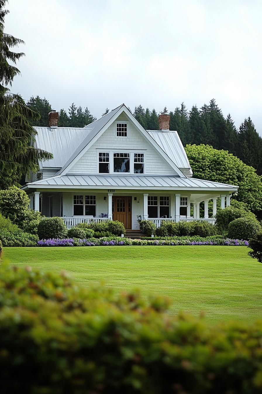 The Green Getaway with a Gabled Roof
