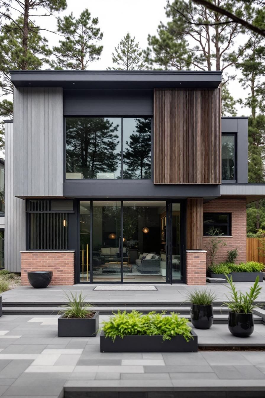 Contemporary Brick Adventure in the Pines