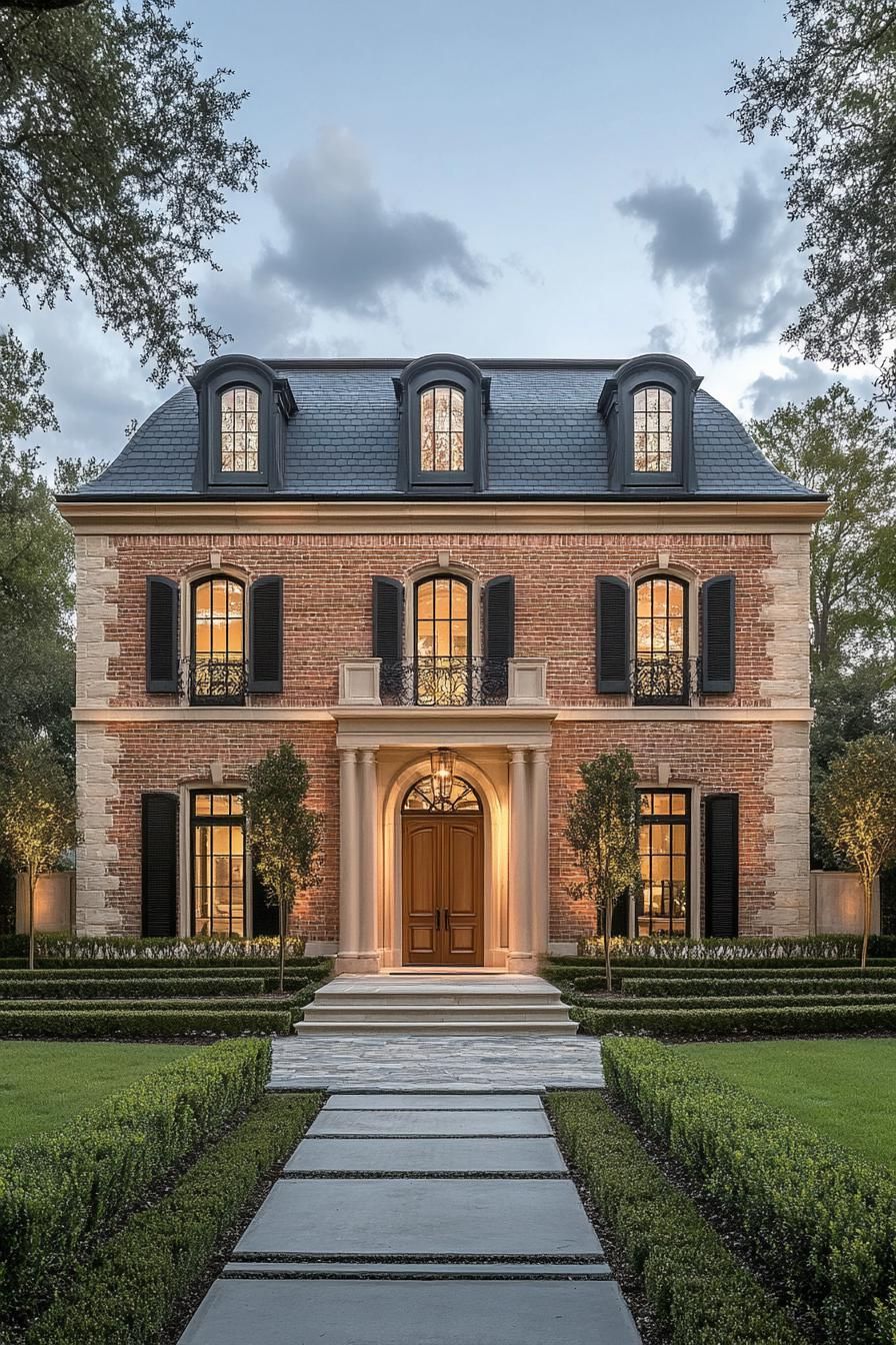 Elegant Georgian house with well-manicured gardens