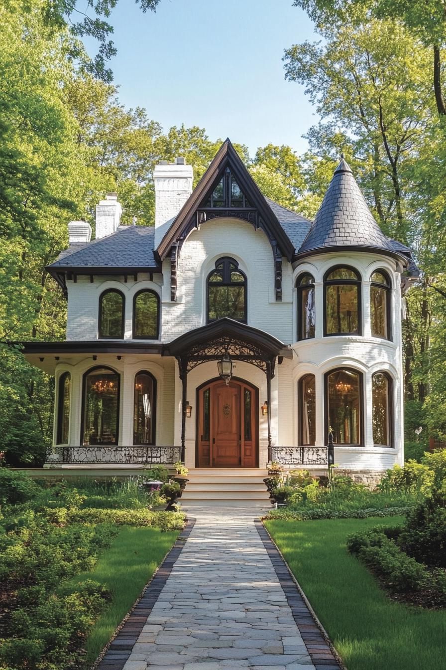 Gothic Elegance With Timber Accents