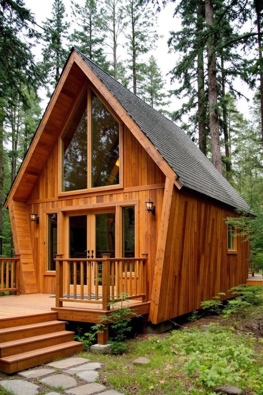 Rustic Triangle Treehouse Delight