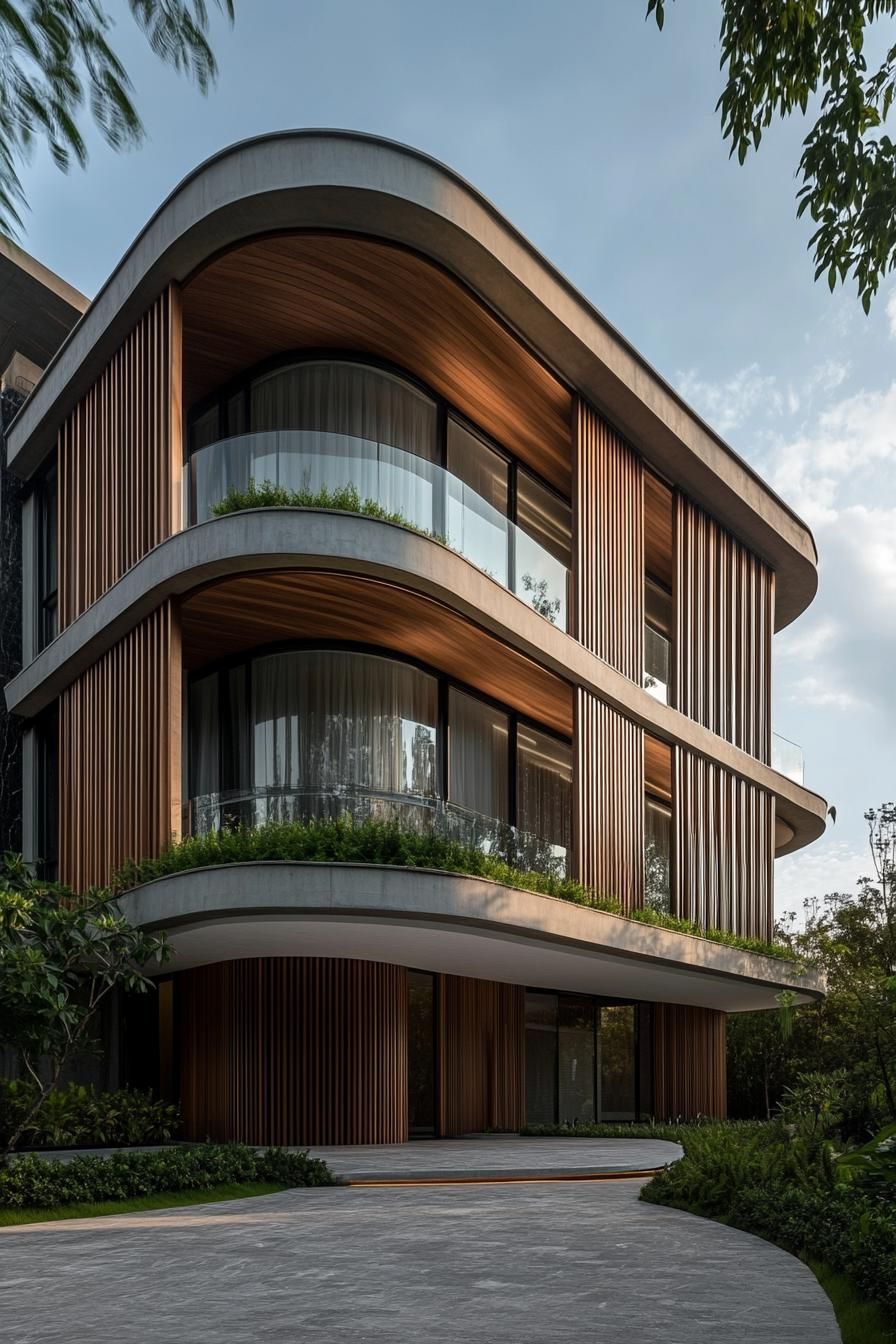 Curvy Haven Among Greenery