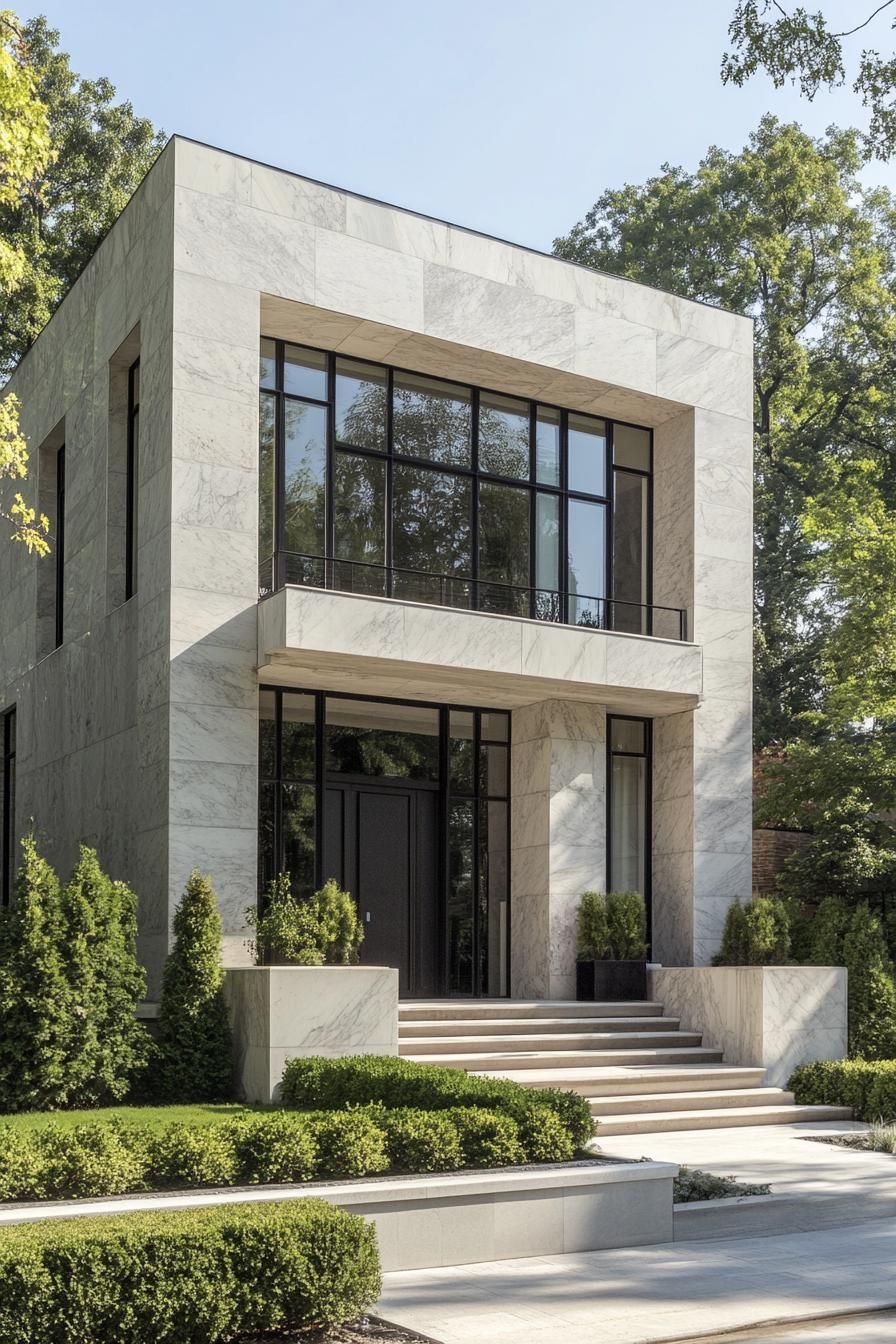 Sculpted Serenity With Glassy Grandeur