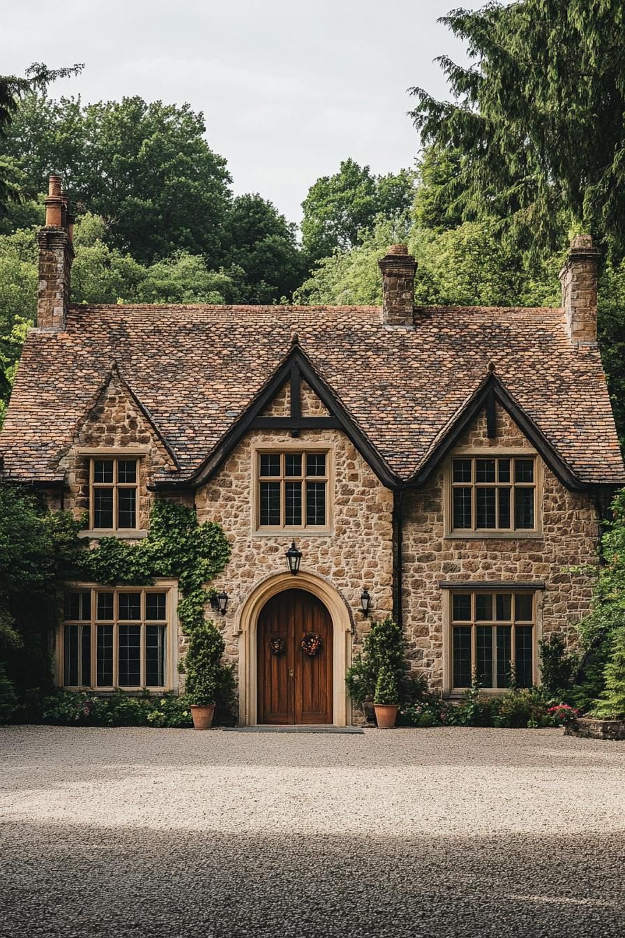 Quaint Stone Cottage with Ivy Embrace