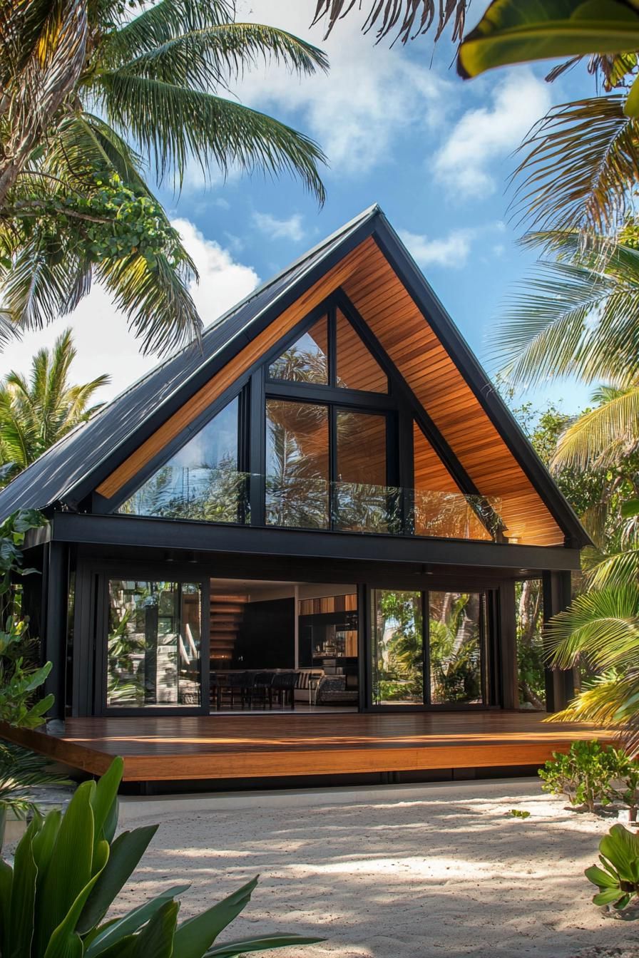 A-Frame Oasis Amidst Palms