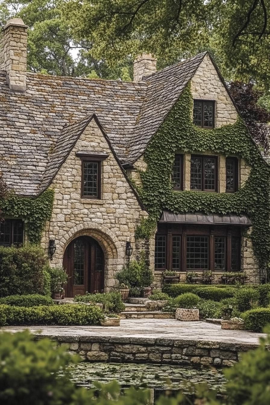 Rustic Retreat With Ivy Adornments