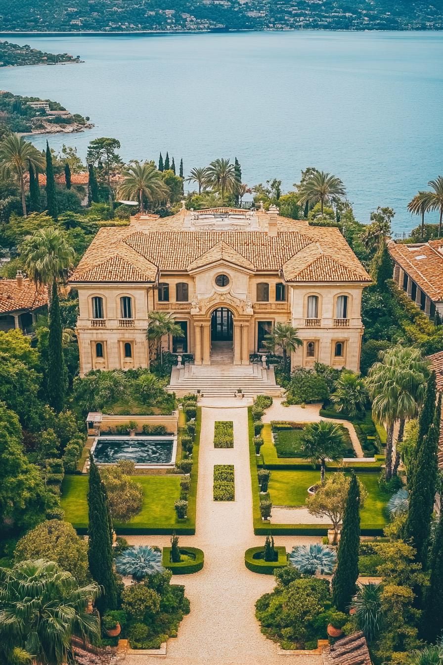 Elegant mansion overlooking the sea