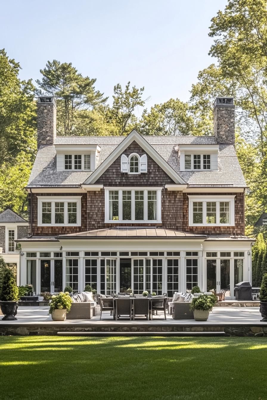 Charming house with brick and chimney