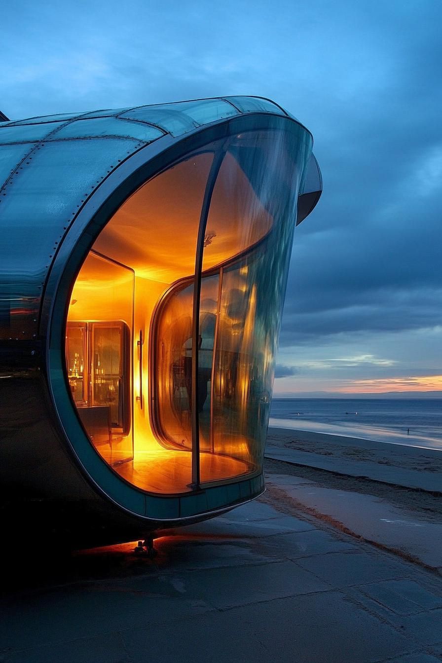 Futuristic Beachfront Marvel