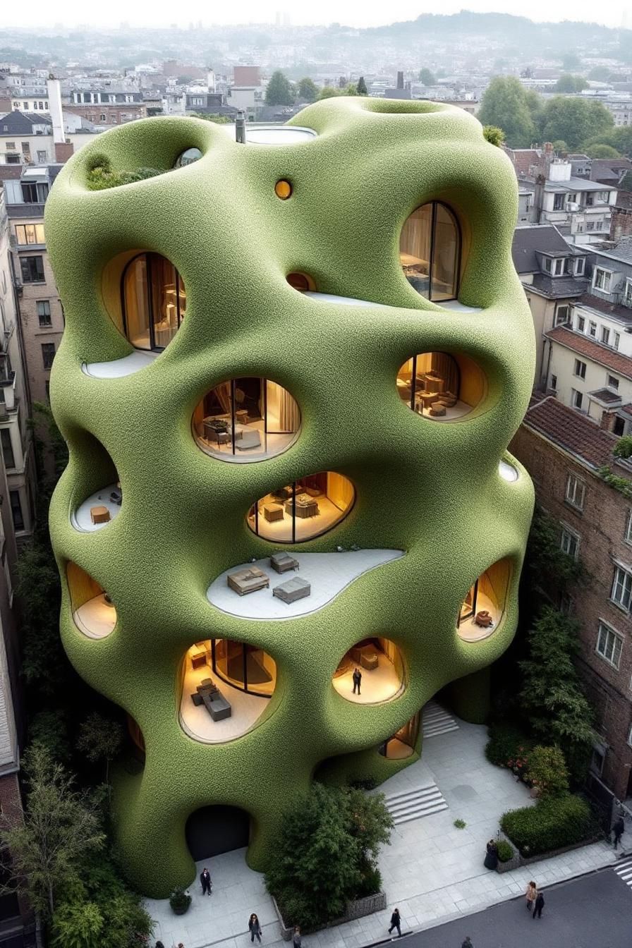 Leafy Loft: A Cozy Capsule of Curves