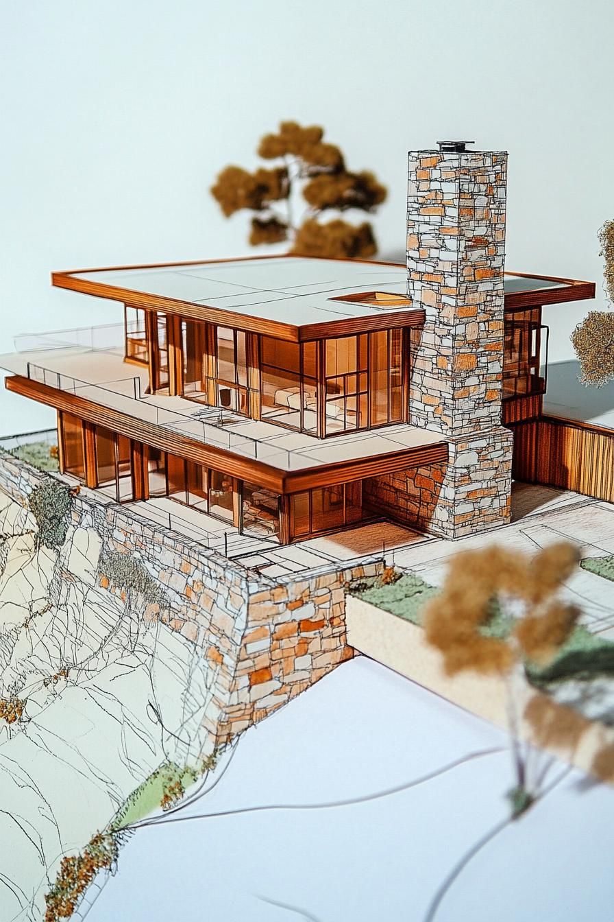 Modern Masterpiece on the Cliff