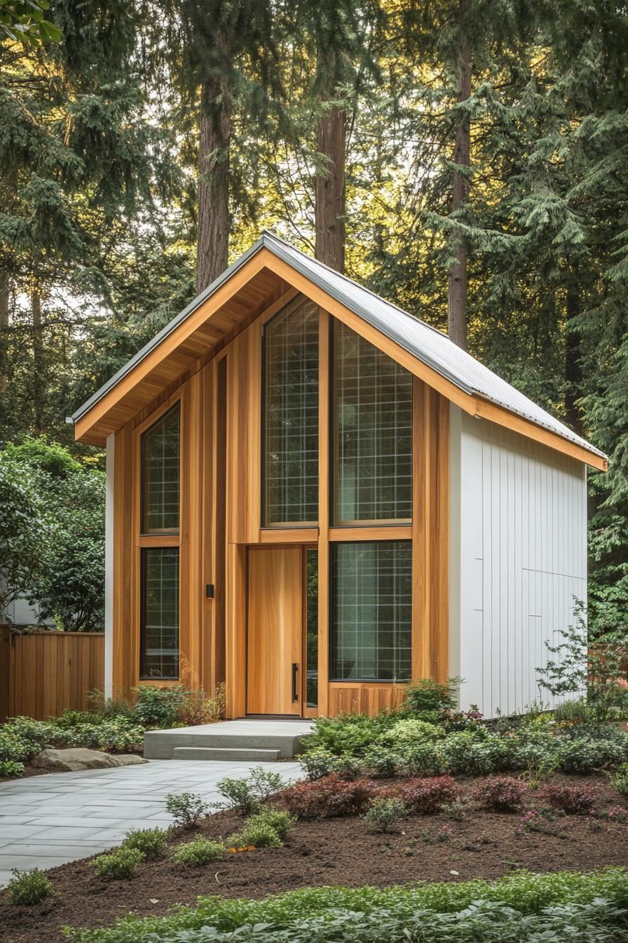 A-Frame Serenity with Wooden Warmth