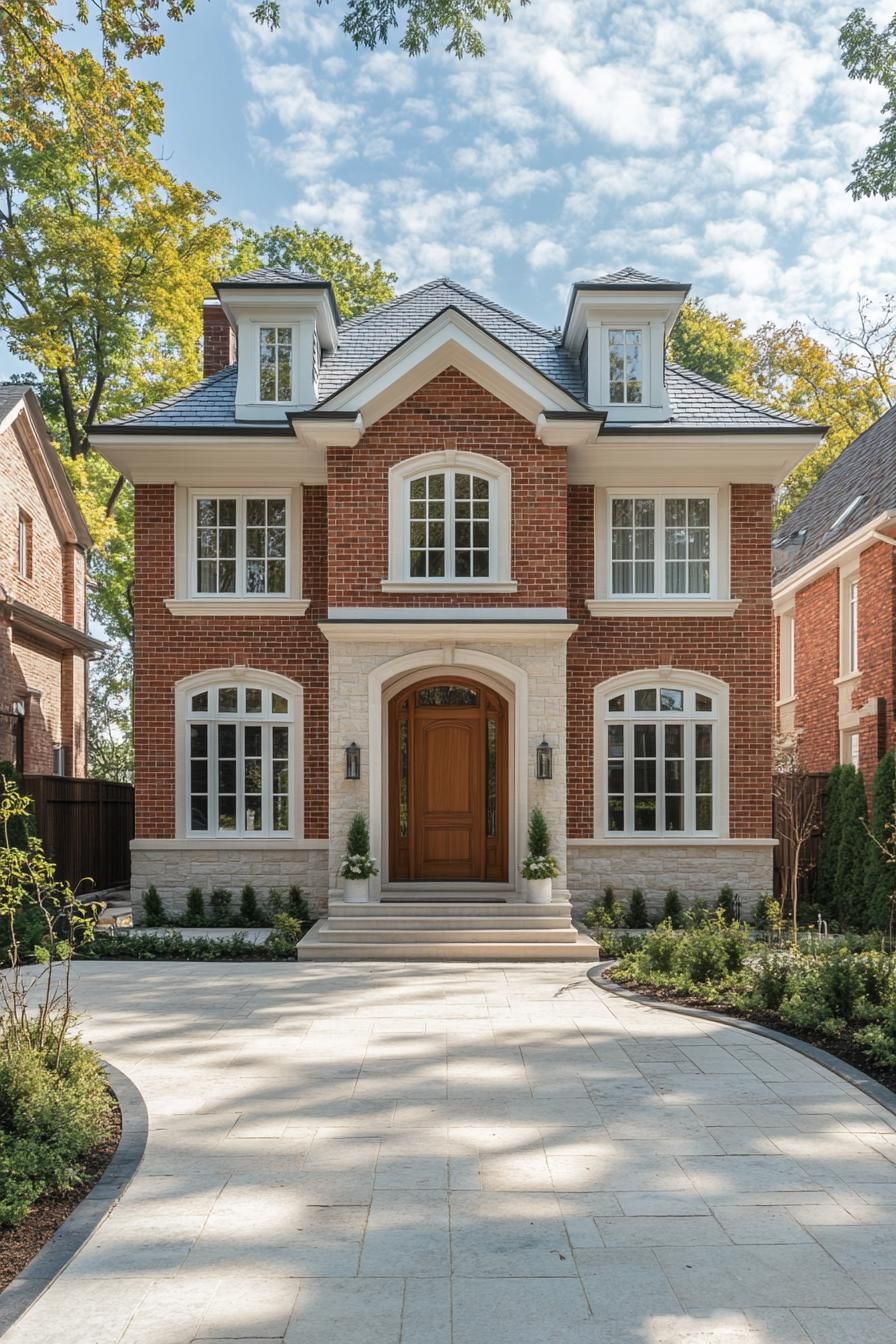 Charming Georgian house with arched windows