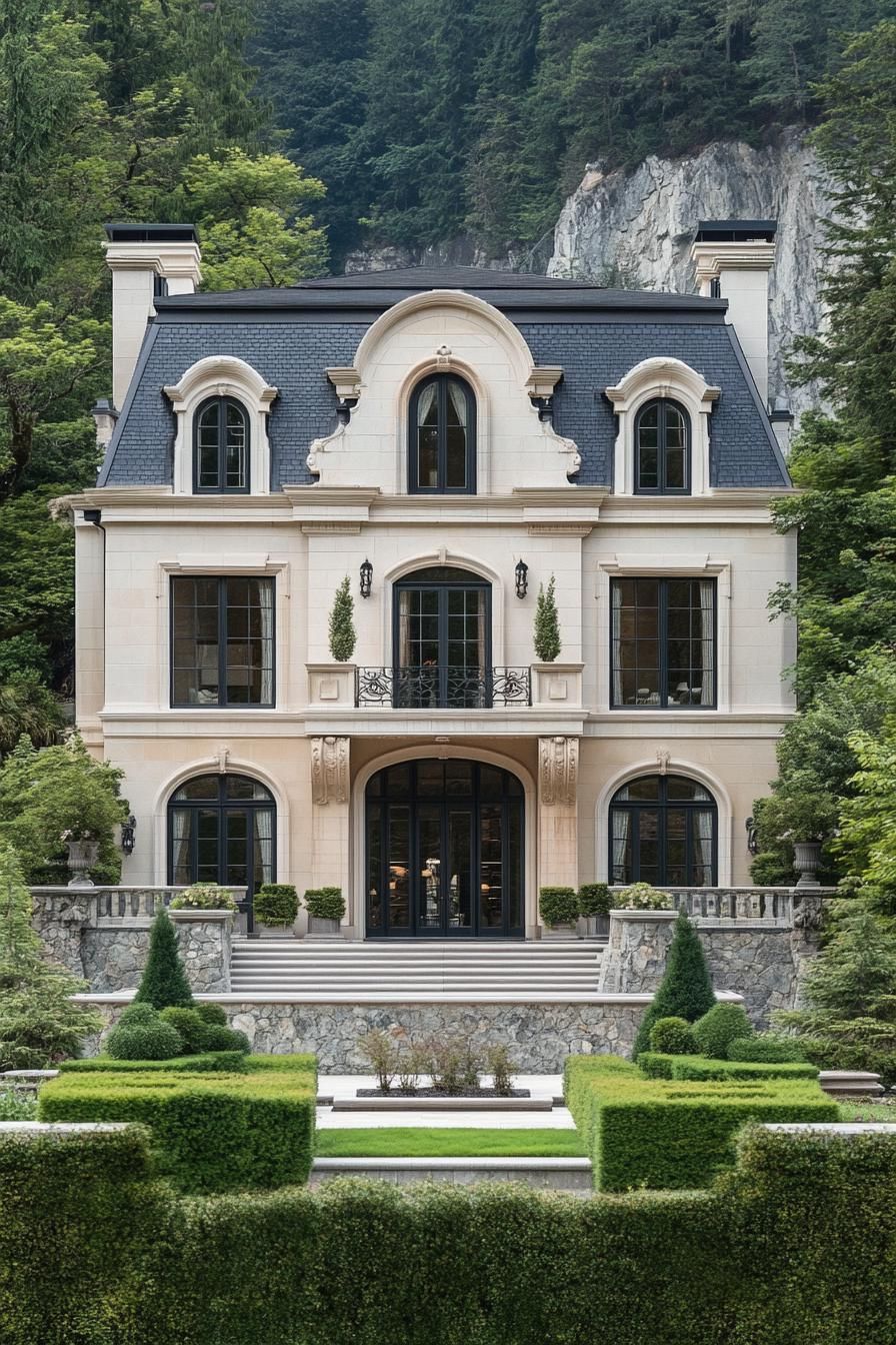 Classic mansion surrounded by lush greenery