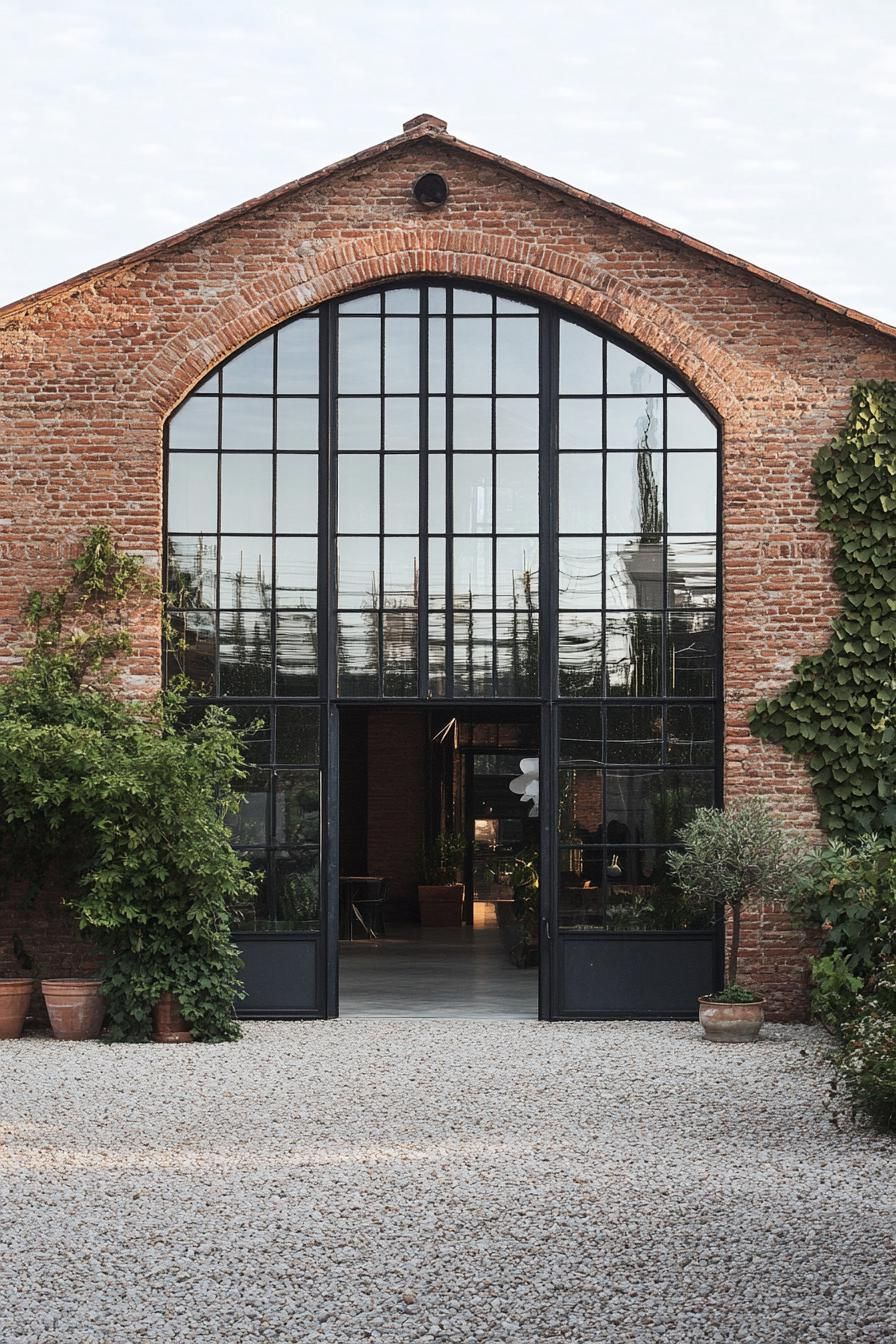 Rustic Chic with a Glassy Peek