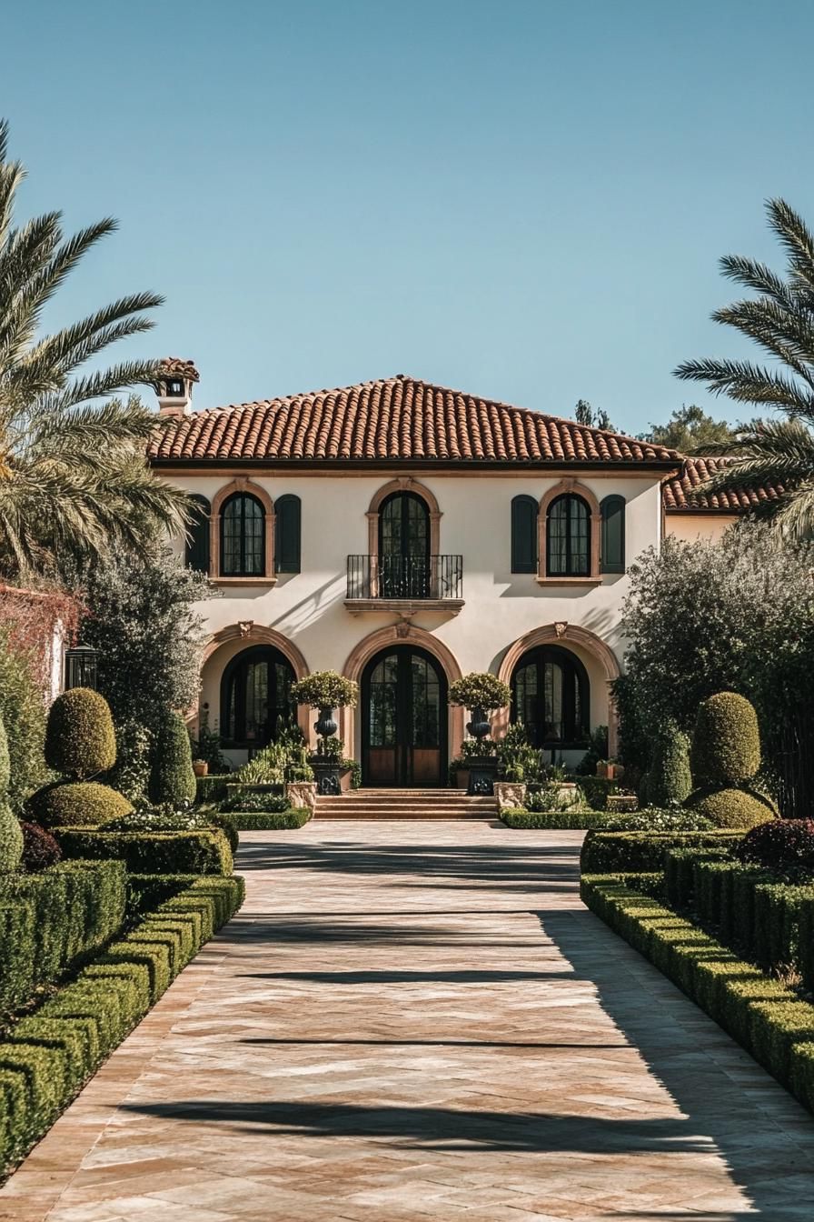 Mediterranean villa with terracotta roof