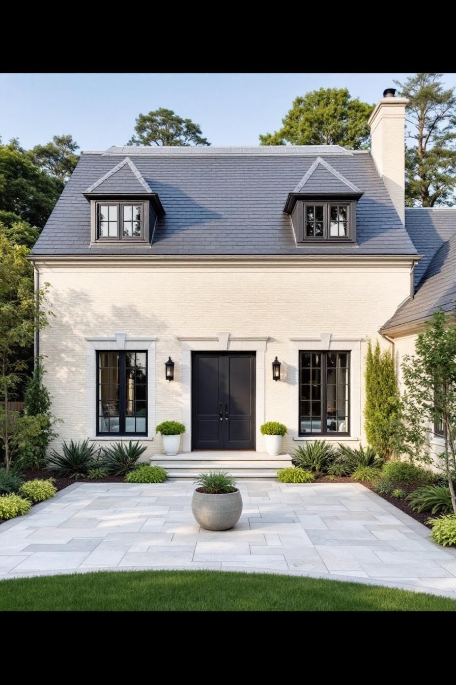 Timeless Tranquility: A French Facade Fantasy