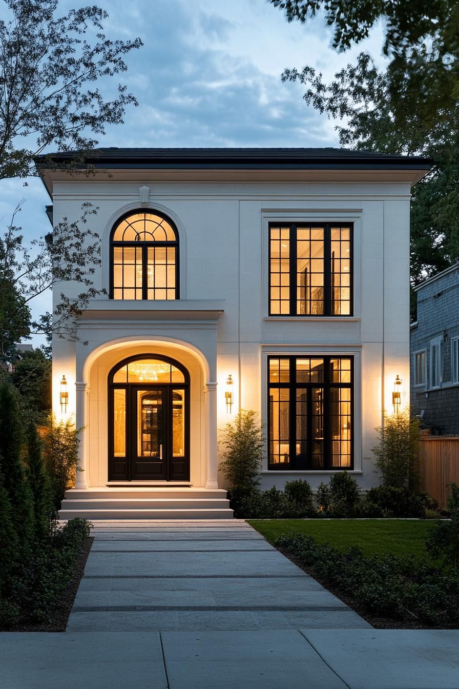 Modern Neoclassical Delight with a Touch of Glow