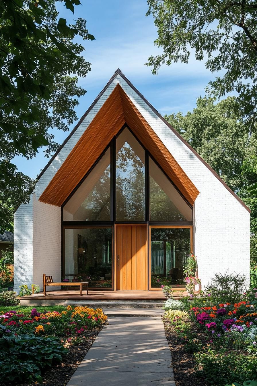 A-Frame Marvel With Floral Flourish