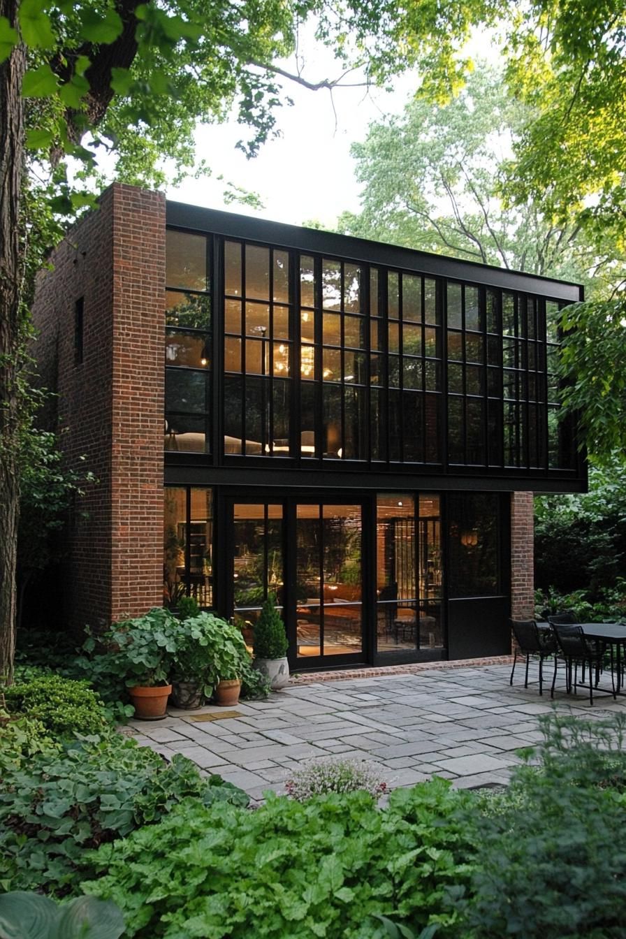 Modern Industrial Marvel Amidst Nature