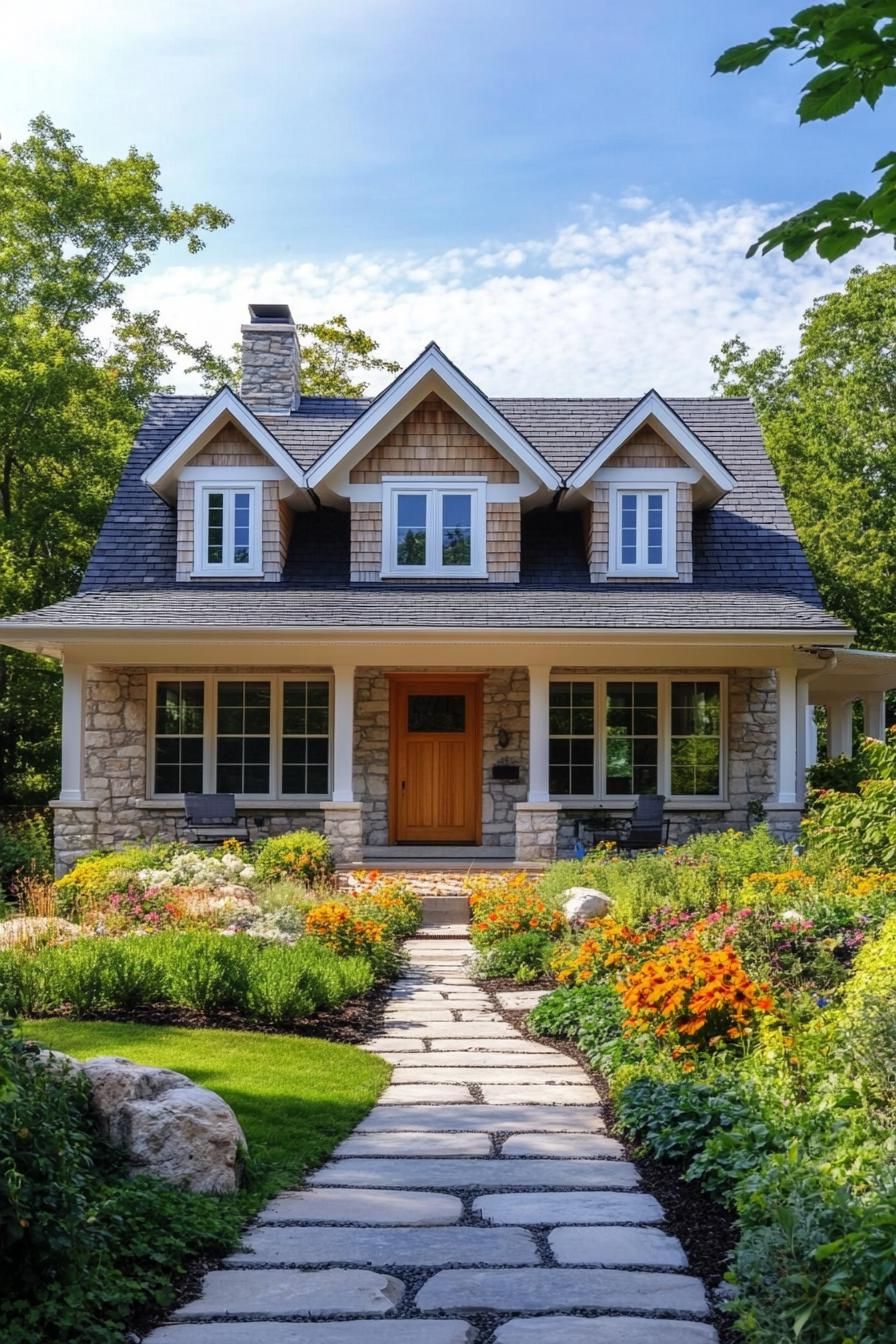 Charming Stone Cottage With Floral Flair