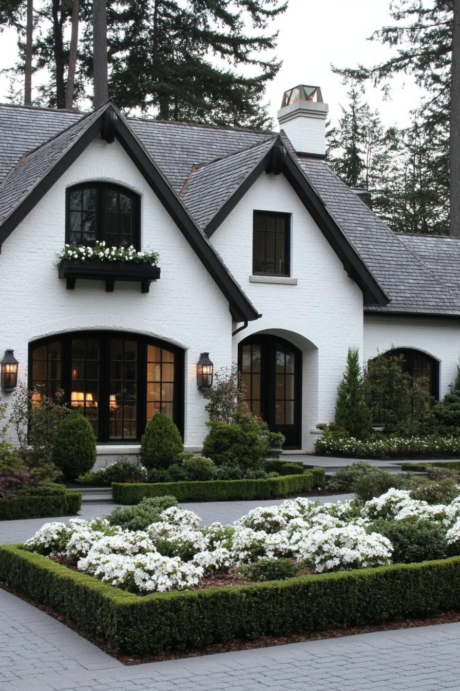 Charming Gables Amidst a Floral Fantasy