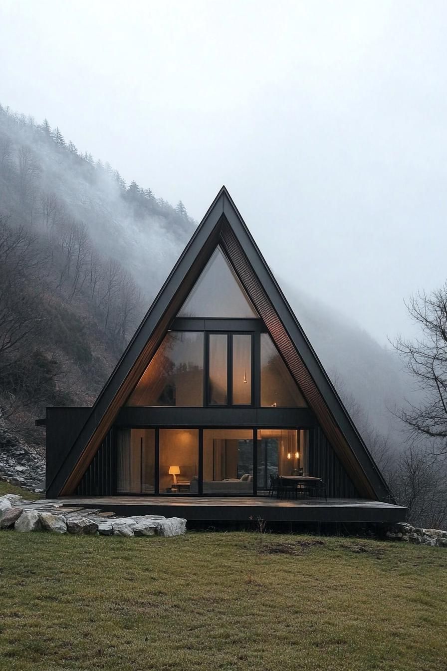 Triangular Heights: Geometric Serenity