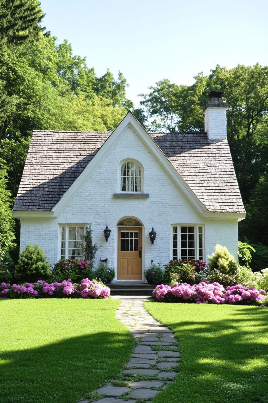 Charming White Haven in Bloom