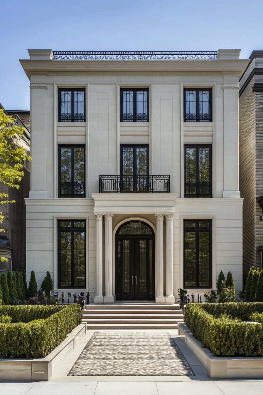 Modern Neoclassical Jewel with Columned Grandeur