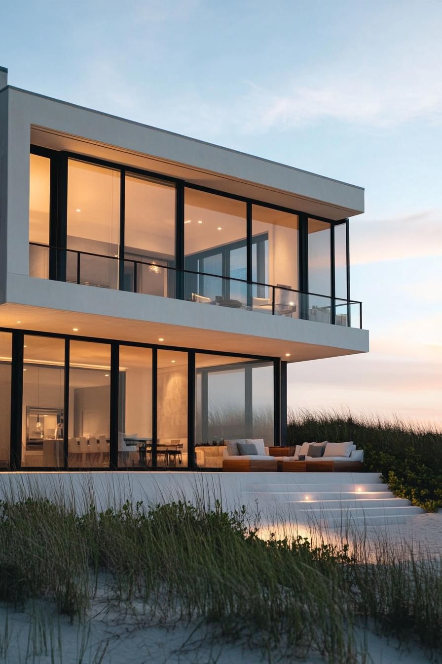 Panoramic Glass Beach House