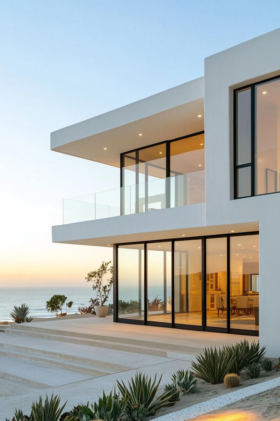 Cantilevered Coastal Charm
