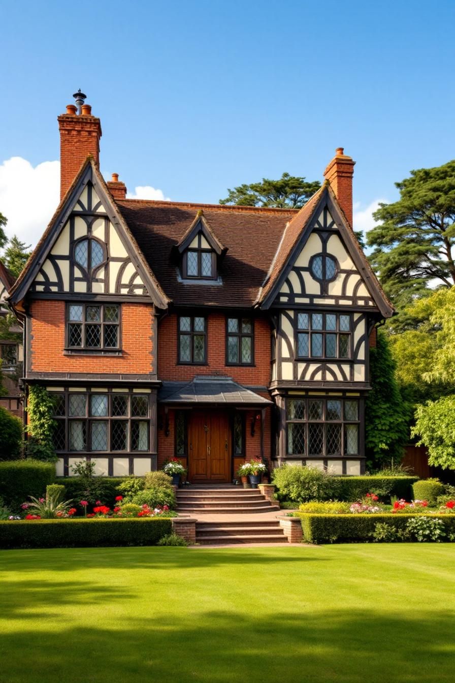 Tudor Elegance Amidst Lush Green