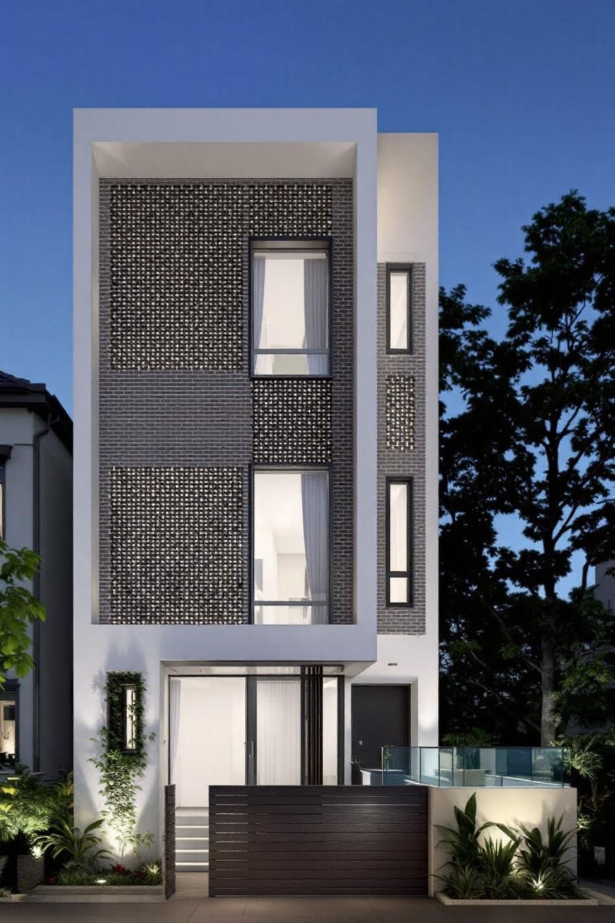 Boxy Elegance in the Blue Hour