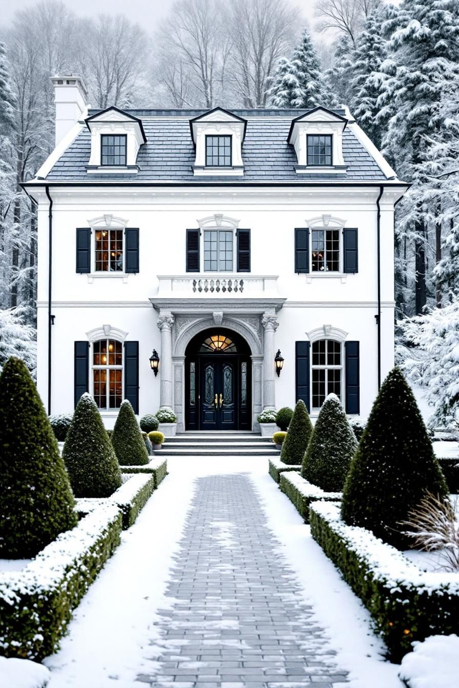 A Frosty Manor of Elegance
