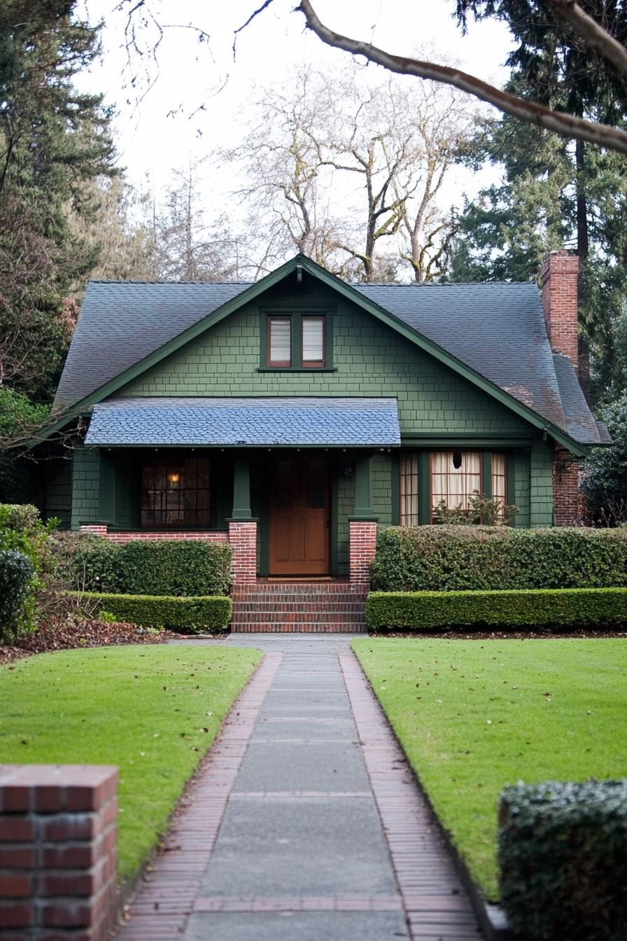 Emerald Escape with a Brick Path