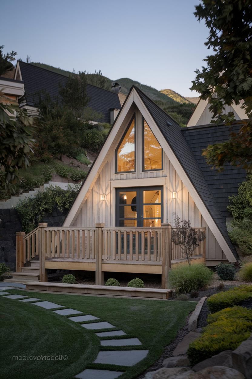 Triangular Timber Triumph: The Peak Perch