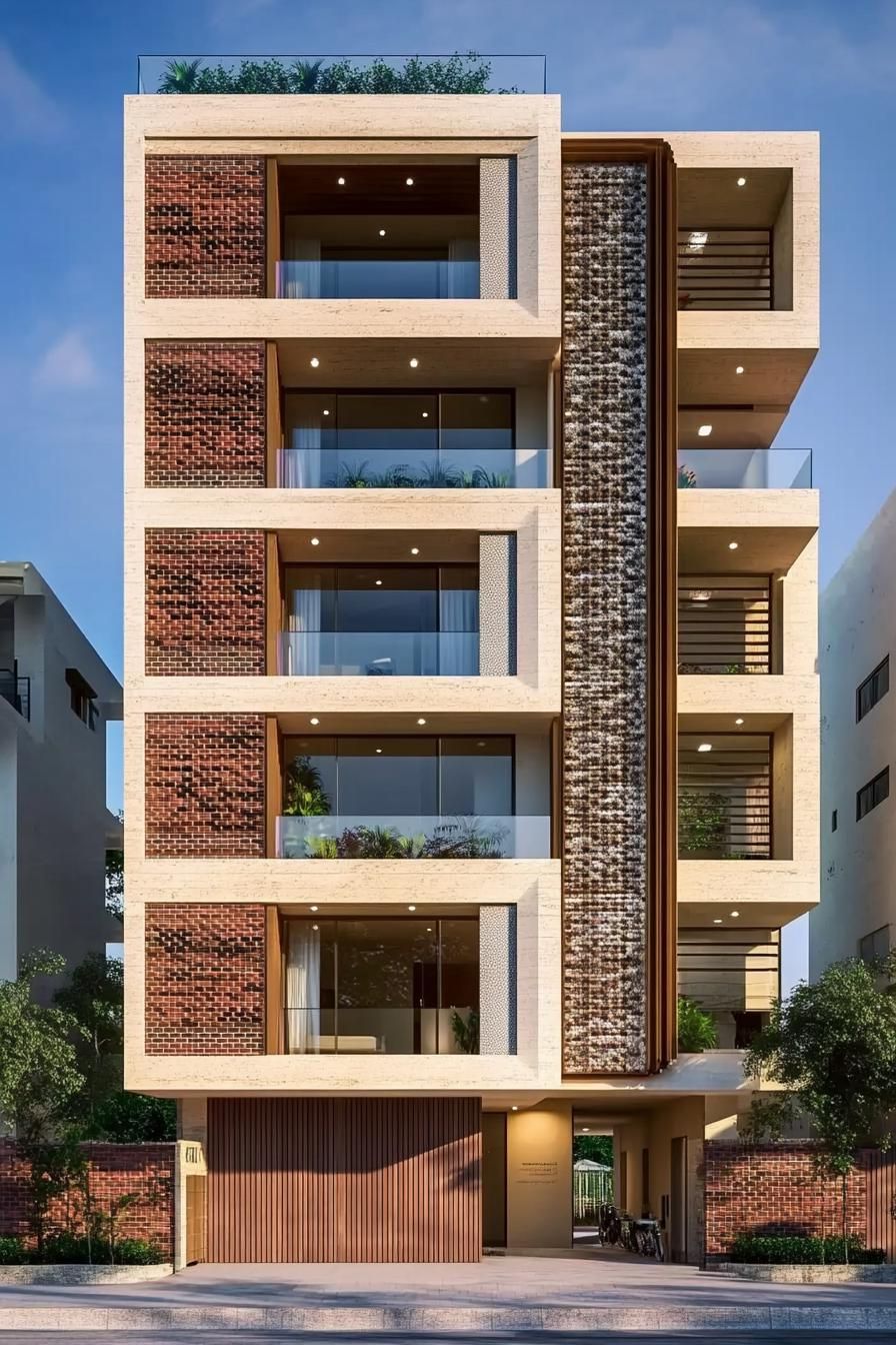 modern residential building facade architecture 1